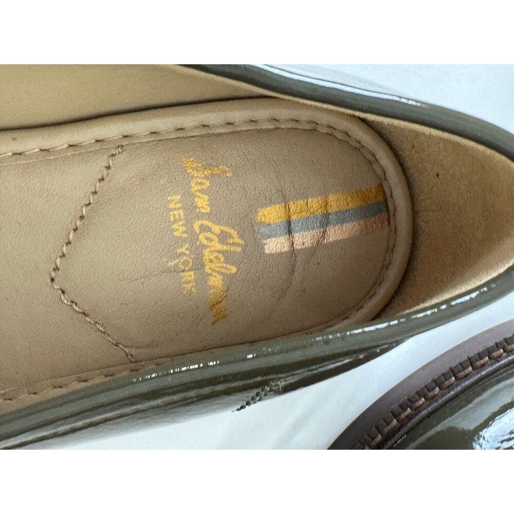 Sam Edelman Christy Patent Bit Loafers Olive Green Size 7 - Picture 12 of 15